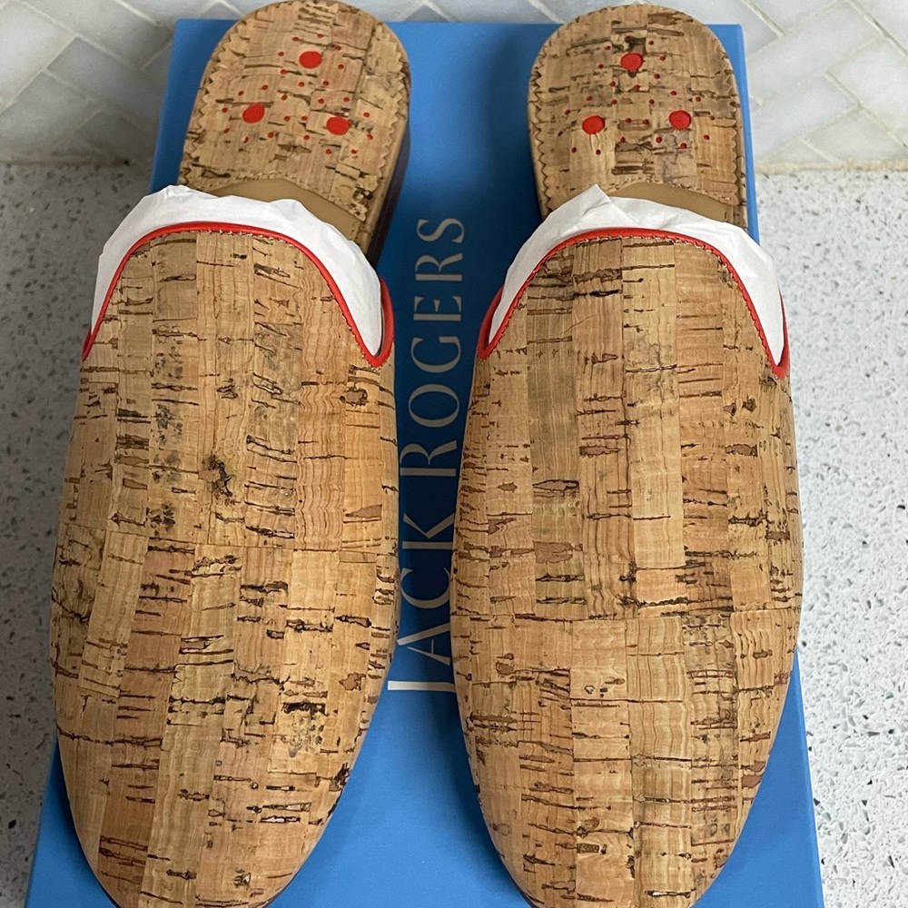 Jack Rogers Delaney Cork Mule Shoe 8.5